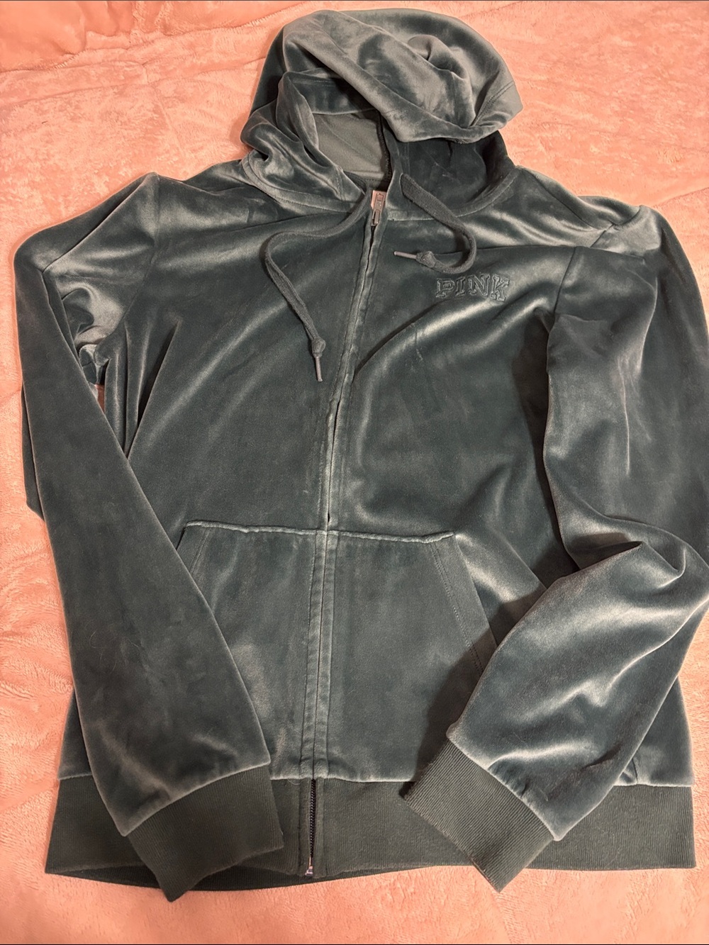 PINK brand Velour Zip Jacket